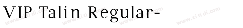VIP Talin Regular字体转换